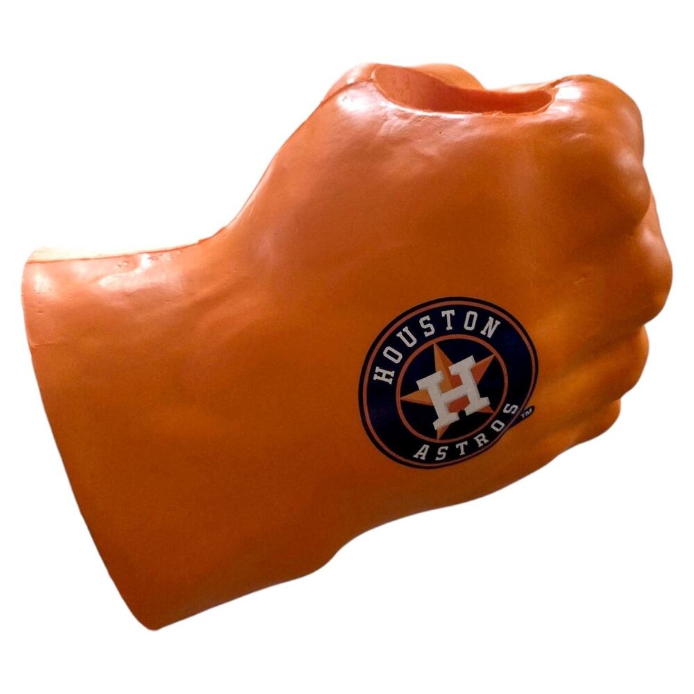 MLB Houston Astros Fan Fist Foam Hulk Hand Drink Beer Soda Can Holder